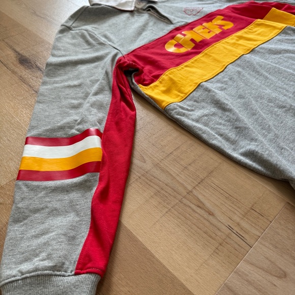 Tommy Hilfiger Kansas City Chiefs Quarter Button Collared Long Sleeve Shirt LG - Picture 8 of 16